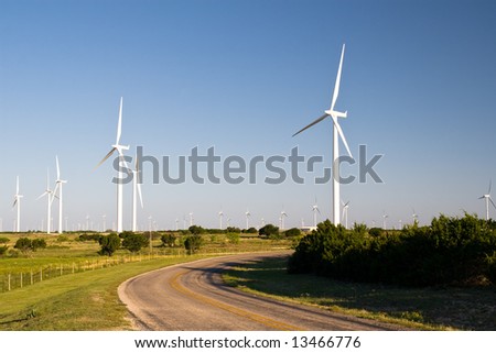 Wind Farm on Texas Highway