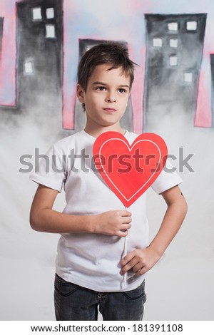 Boy with artificial heart