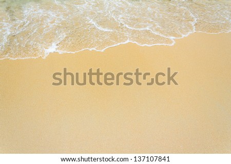 sand beach and wave