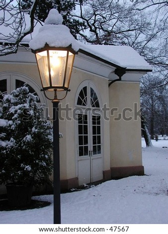 wedding chapel in the snow in germany