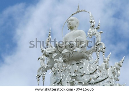 Statue at the White Temple in Chiang Rai, Thailand