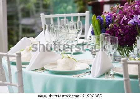Table set for a special event