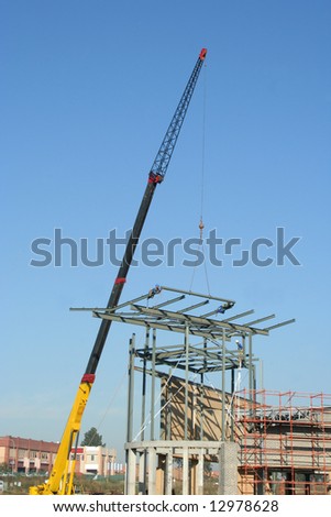 Construction of a building taking place.