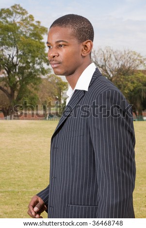 African business mab in suit.