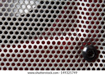 punched mesh metal texture