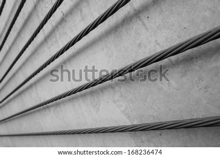steel cable, concrete support cable
