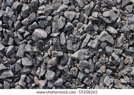 Close up of rough gray gravel background