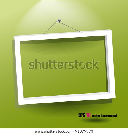 white frame on the wall white frame on the wall