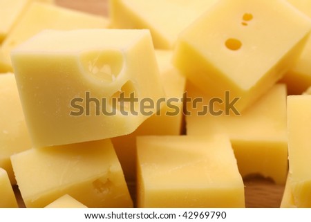 stock photo : blocks of Dutch cheese