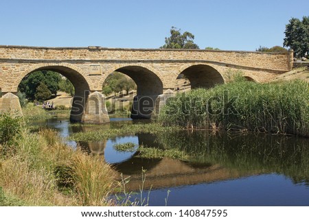 Old stone bridge, Richmond Bridge, Tasmania, Australia