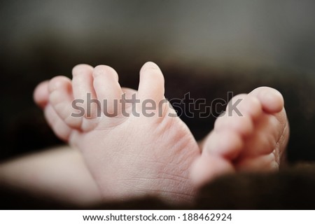 Small delicate little feet