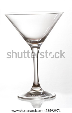 cocktail glass. empty cocktail glass