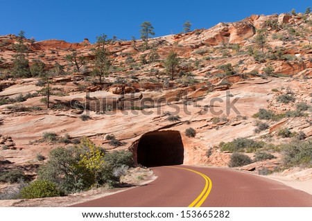 This is one of two tunnels on the drive to Zion Canyon from the East gate entrance.