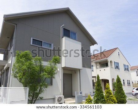 Detached Houses image condominiums custom home semi-detached stripe siding tone and Continental tone