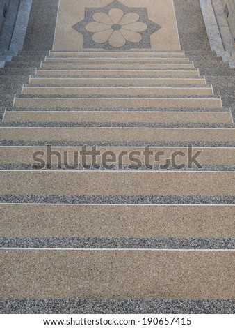 pattern on the step