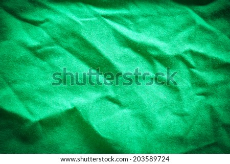 green cloth with wrinkles