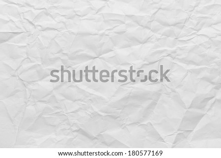 Sheet of Printer Paper Wrinkled Background.