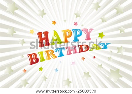 Birthday Cards Vector. stock vector : irthday card
