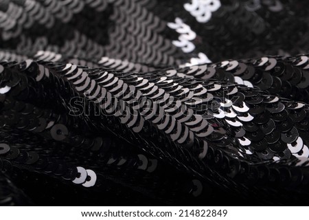 Black sequins texture