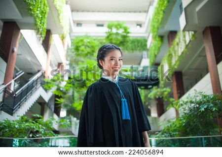 Female graduation portrait