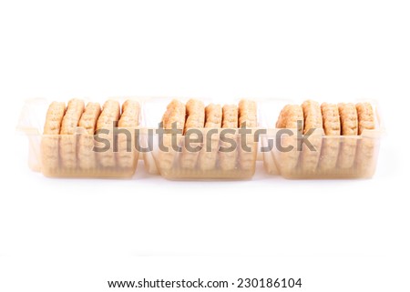 Box of puff pastry cookies