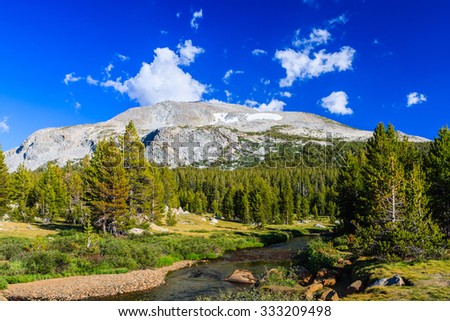 Tioga Pass is a mountain pass in the Sierra Nevada mountains. State Route 120 runs through it, and serves as the eastern entry point for Yosemite National Park, at the Tioga Pass Entrance Station.