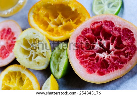 squeezed fruit