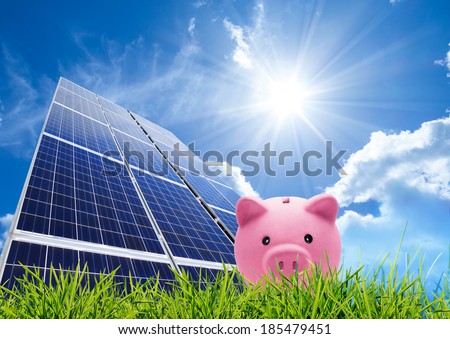 saving concept with photovoltaic