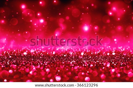 Romantic Background With Red Bokeh For Valentines Day And Christmas Holidays
