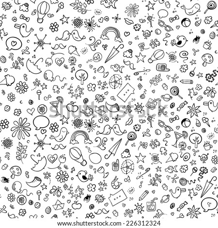 doodle pattern Seamless background doodle pattern Seamless background