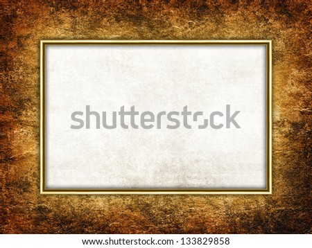Template background - picture frame on grunge background