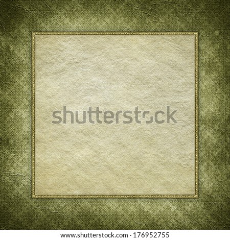 Blank handmade paper sheet on grunge background