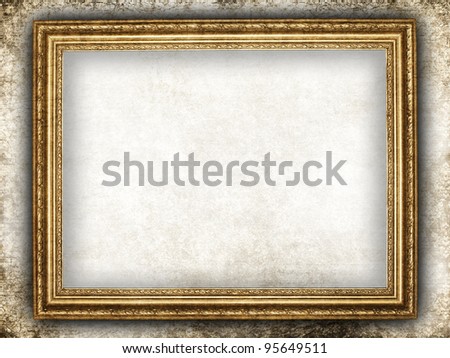 Grunge background - old frame