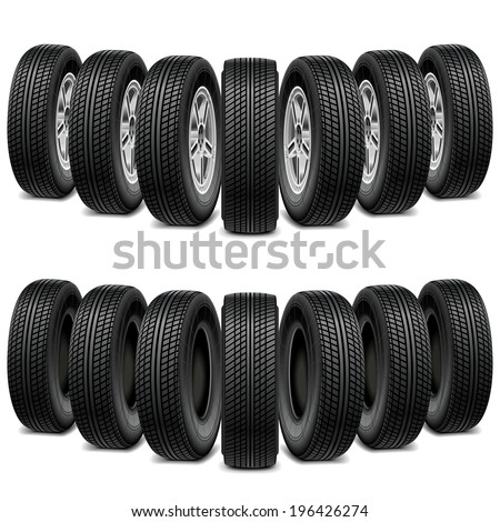 Vector Wedge of Tires Vector Wedge of Tires