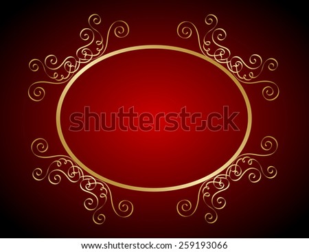 Elegant gold and red / maroon color blank / empty background . perfect as stylish wedding invitations and other party invitation cards or announcements
