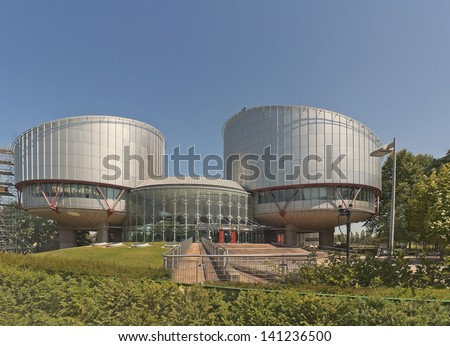Strasbourg, France - July 16: Building Of The European Court Of Human Rights, Which Is International Court Established By The European Convention On Human Rights, In July 16, 2011.