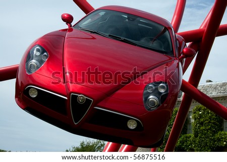 GOODWOOD, UK - JULY 1: alfa romeo 8c competizione car at Goodwood Festival of Speed on july, 1 2010 in Goodwood England