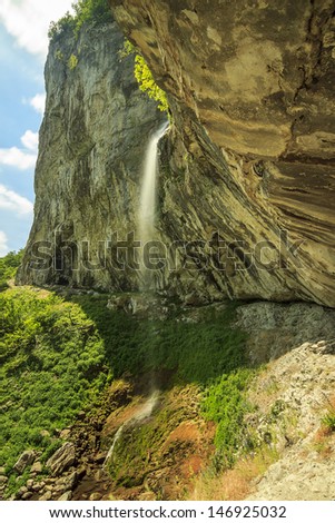 Waterfall landscape,Vanturatoarea waterfall,Transylvania,Romania