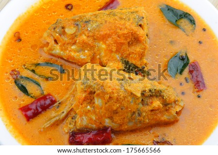 Mullet fish head curry