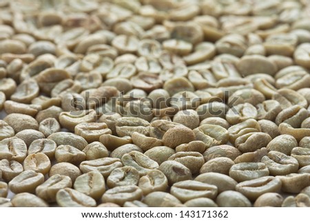 Coffee beans. Washed coffee.
