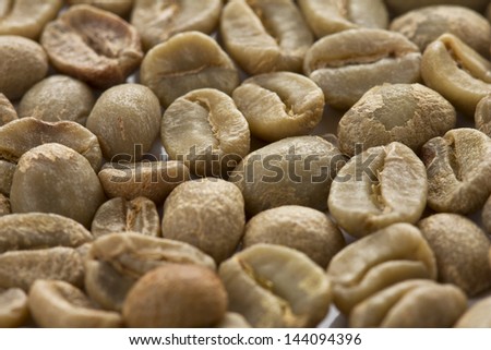 Coffee beans. Washed coffee.