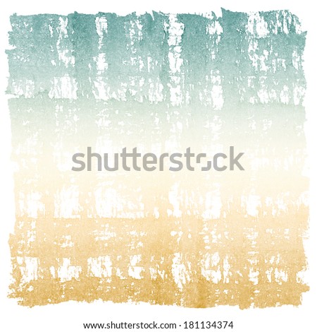 Abstract Watercolor Retro Sky and Earth Square Frame