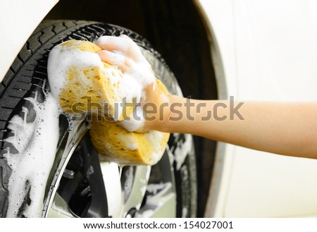 Washing A Car