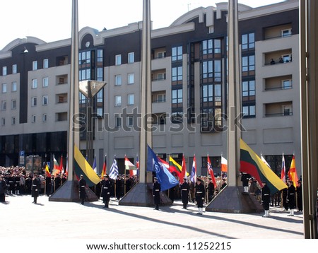 Celebration ceremony due to Lithuania admission into NATO. Vilnius, 02-04-2004