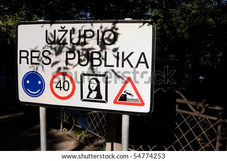 funny road signs. stock photo : Funny road sign