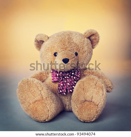 Teddy bear,  a stuffed toy bear