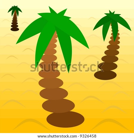 Palm tree desert