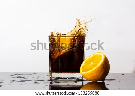 Splashing drink