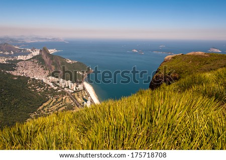 Scenic Rio de Janeiro Aerial View with Ocean, Mountains, Urban Areas