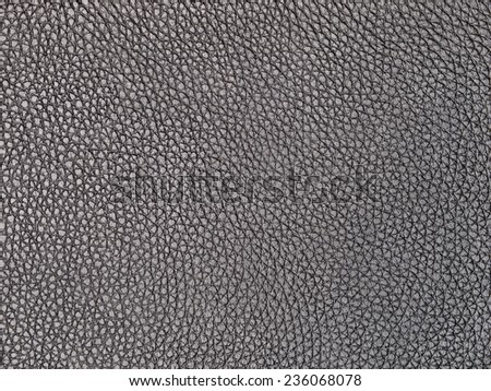Black leather background, natural smooth leather surface texture